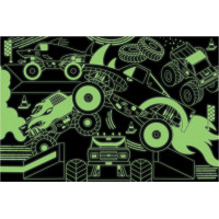 Mudpuppy Puzzle Monster Trucks - svieti v tme 100 dielikov