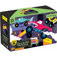 Mudpuppy Puzzle Monster Trucks - svieti v tme 100 dielikov
