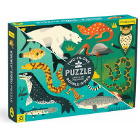 Mudpuppy Obojstranné puzzle Pozemní a morskí predátori 100 dielikov