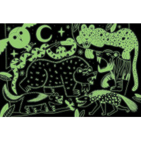 Mudpuppy Puzzle Predátori divočiny - svieti v tme 100 dielikov