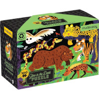 Mudpuppy Puzzle Predátori divočiny - svieti v tme 100 dielikov