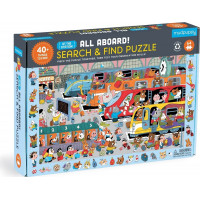 Mudpuppy Puzzle Železničná stanica 64 dielikov