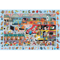 Mudpuppy Puzzle Železničná stanica 64 dielikov