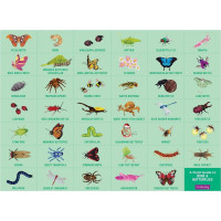 Mudpuppy Puzzle Chrobáky a motýle 64 dielikov