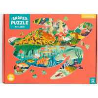 Mudpuppy Puzzle Mokrade v tvare korytnačky 300 dielikov