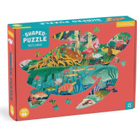Mudpuppy Puzzle Mokrade v tvare korytnačky 300 dielikov