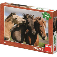 Dino Puzzle Farebné kone 300 XL dielikov