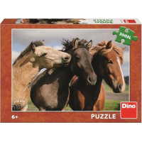 Dino Puzzle Farebné kone 300 XL dielikov