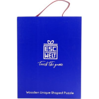 EscapeWelt Drevené luminiscenčné puzzle Páv 200 dielikov