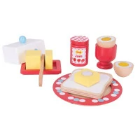 Bigjigs Toys Drevený set raňajky