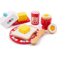 Bigjigs Toys Drevený set raňajky