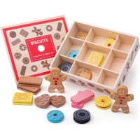 Bigjigs Toys Box s drevenými sušienkami