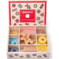 Bigjigs Toys Box s drevenými sušienkami