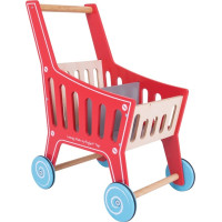 Bigjigs Toys Drevený nákupný vozík Supermarket