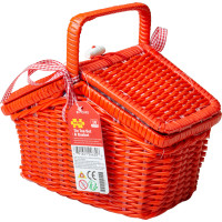 Bigjigs Toys Čajová bodkovaná sada v piknikovom koši