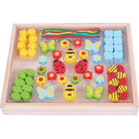 Bigjigs Toys Navliekacie korálky Lúka