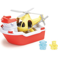 Green Toys Záchranná loď s helikoptérou
