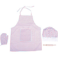 Bigjigs Toys Kuchársky set so zásterou s bodkami