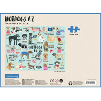 Galison Puzzle Hot dogs AZ 1000 dielikov