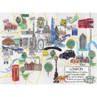 Galison Puzzle mapa Londýna 1000 dielikov