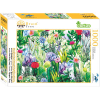 Brain Tree Puzzle Kvitnúce kaktusy 1000 dielikov
