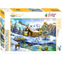 Brain Tree Puzzle Vianočné scenérie 1000 dielikov