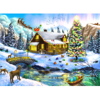 Brain Tree Puzzle Vianočné scenérie 1000 dielikov
