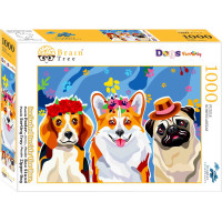 Brain Tree Puzzle Psia rodinka 1000 dielikov