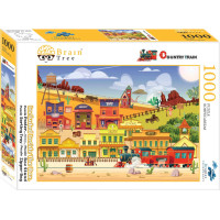 Brain Tree Puzzle Westernovým vlakom 1000 dielikov