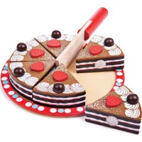 Bigjigs Toys Krájacia čokoládová torta