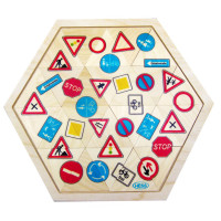 Hess Puzzle mozaika Dopravné značky 24 dielikov