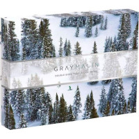 Galison Obojstranné puzzle Sneh Gray Malin 500 dielikov