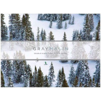Galison Obojstranné puzzle Sneh Gray Malin 500 dielikov
