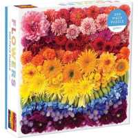 Galison Puzzle Dúhové kvety 500 dielikov
