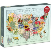 Galison Puzzle Kvety USA 1000 dielikov