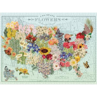 Galison Puzzle Kvety USA 1000 dielikov
