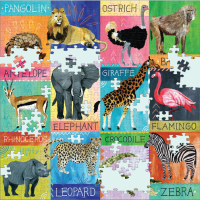 Mudpuppy Puzzle Safari koláž 500 dielikov