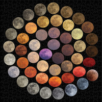 Galison Puzzle Farby Mesiaca 500 dielikov
