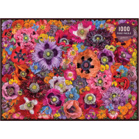 Galison Puzzle Včely medzi kvetmi maku 1000 dielikov