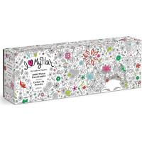 Galison Vyfarbovacie panoramatické puzzle Kvety vo vlasoch 1000 dielikov