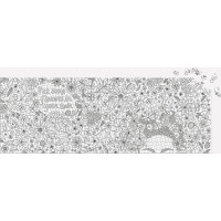 Galison Vyfarbovacie panoramatické puzzle Kvety vo vlasoch 1000 dielikov