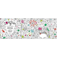 Galison Vyfarbovacie panoramatické puzzle Kvety vo vlasoch 1000 dielikov