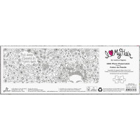 Galison Vyfarbovacie panoramatické puzzle Kvety vo vlasoch 1000 dielikov