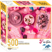 Brain Tree Puzzle Ružovo prestreté 500 dielikov
