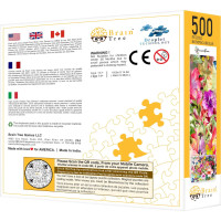 Brain Tree Puzzle Kvety a motýle 500 dielikov