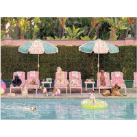 Galison Puzzle obojstranné Psy v hoteli Beverly Hills 500 dielikov