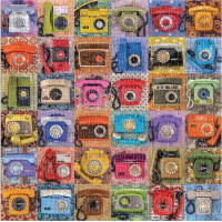 Galison Puzzle Troy Litten Eastern Bloc Telephones 500 dielikov