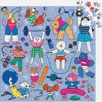 Mudpuppy Cvičiace psy 500 dielikov