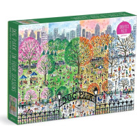 Galison Puzzle Psí park 4 ročné obdobia 1000 dielikov