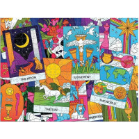 Galison Obojstranné puzzle Major Arcana 500 dielikov